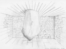 Hanging Stone House Drawing